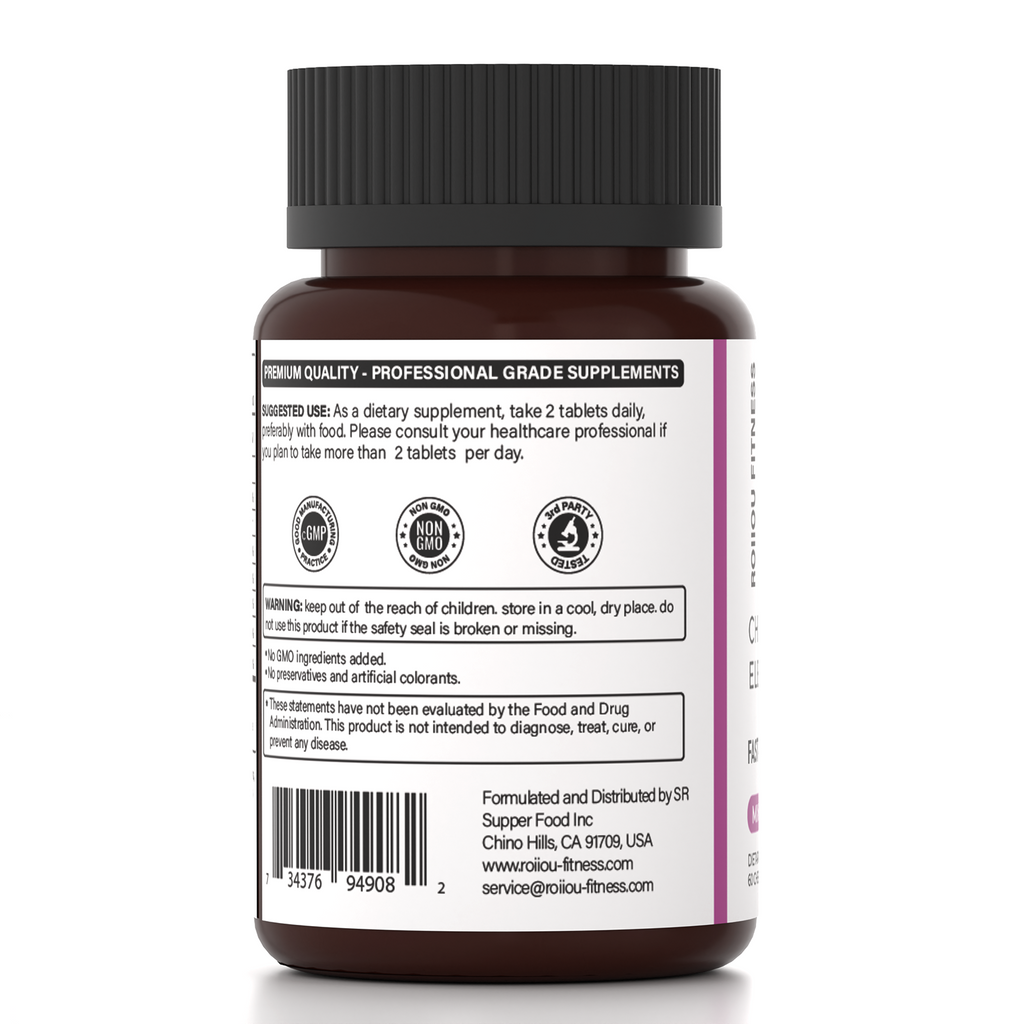 ROIIIOU FITNESS Chewable Electrolytes, Mixed Berry Electrolyte Tablets with Sodium, Potassium, Calcium & Magnesium, Daily Hydration Support for Workout, Travel & Active Days, 60 Chewable Tablets