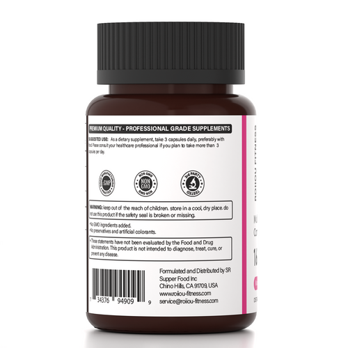 ROIIIOU FITNESS Multi Collagen Complex Capsules, 1600mg Multi-Source Collagen with Types I, II, III, V & X, Bovine, Chicken, Fish & Eggshell Membrane Collagen, Skin Hair Nails & Joint Support, 150 Capsules